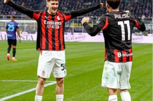 恰尔汗奥卢失点，普利西奇一剑封喉，国米0-1AC米兰痛失意甲榜首