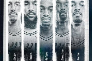 马刺VS广州首发：文班领衔 龙狮3外援+李祥波刘颜诚