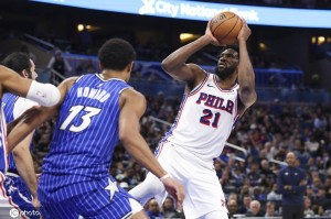 恩比德22+9贝恩空砍23分 马克西29分76人力克魔术