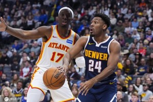 丹尼尔斯三双约翰逊29+9+6 老鹰末节发力大胜掘金