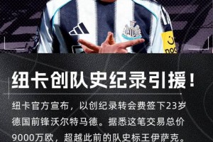 9000万欧值不值！沃尔特马德打入唯一进球，助纽卡取英超赛季首胜