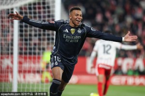 西甲-姆巴佩点射维尼修斯造点 皇马1-1赫罗纳丢掉榜首